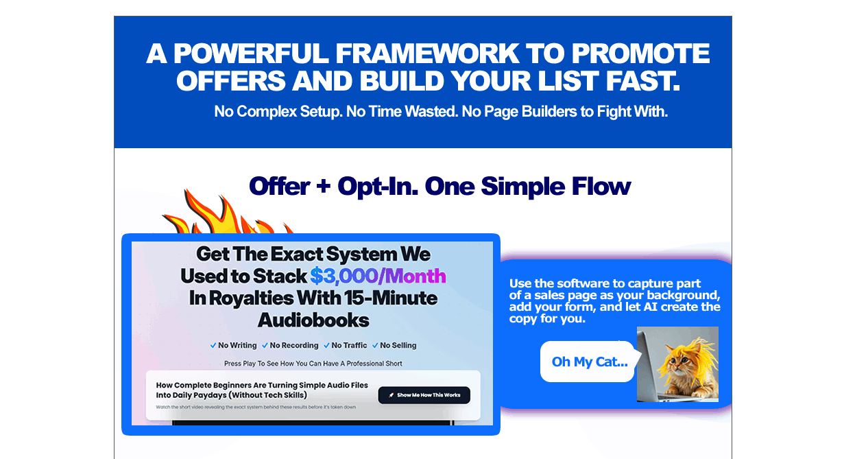 Offer2Optin AI — promote your offer and build your list on one page, no complex setup