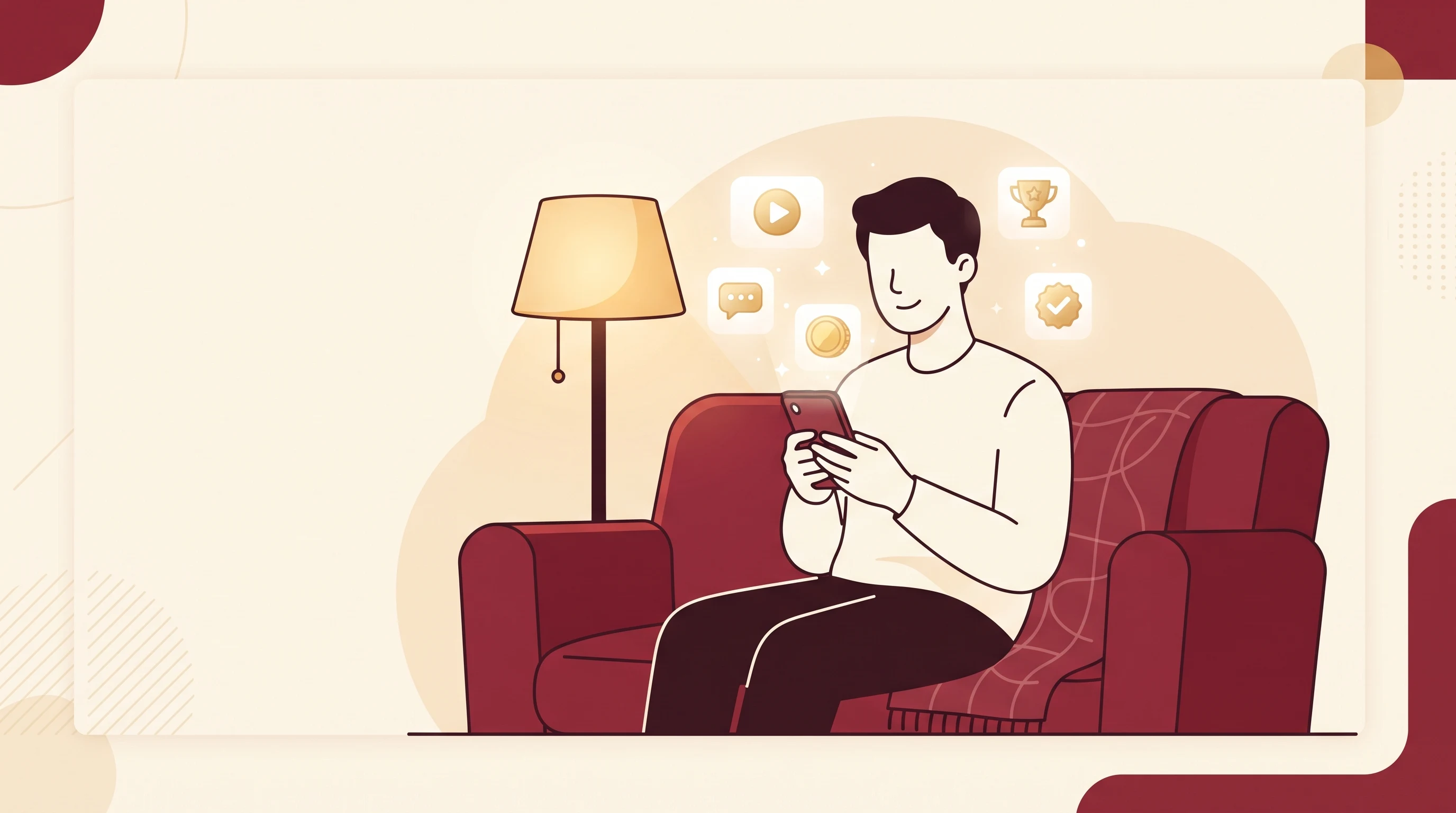 Illustration of earning simple rewards inside OLSP Academy